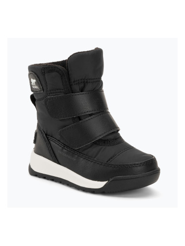 Детски ботуши за сняг Sorel Whitney II Strap WP black/sea salt