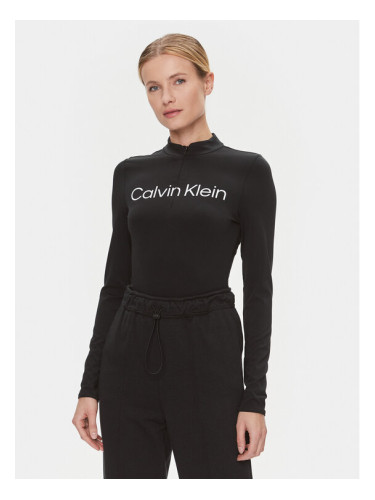 Calvin Klein Performance Тениска от техническо трико 00GWF3K245 Черен Slim Fit