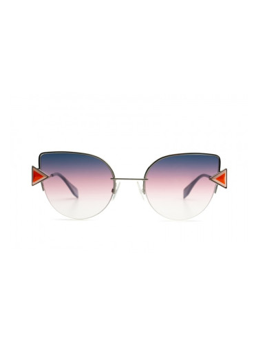 Fendi FF 0242/S Tjv/Ff 52 - квадратна слънчеви очила, дамски, сребърни