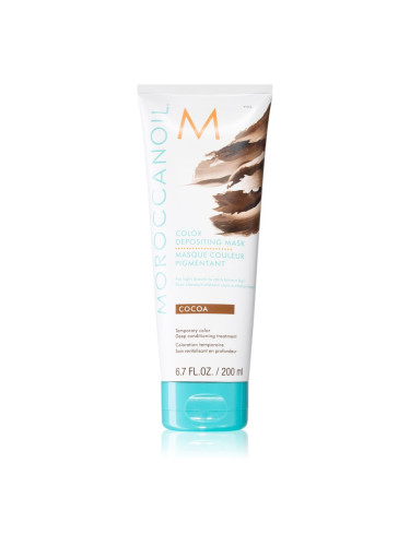 Moroccanoil Color Depositing нежна подхранваща маска без перманентни цветови пигменти Cocoa 200 мл.