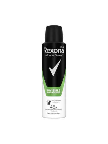 Rexona Men Invisible Fresh Power Антиперспирант за мъже 150 ml