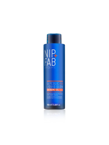NIP+FAB Exfoliate Glycolic Fix Liquid Glow Extreme 6% Лосион за лице за жени 100 ml