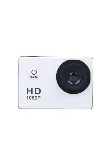 Водоустойчива спортна камера D600 с 2 инча LED 1080P HD дисплей, Бял