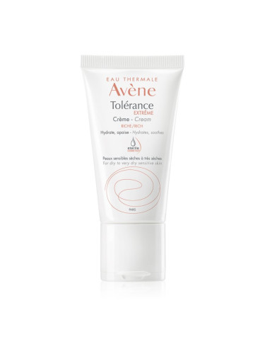 Avène Tolérance Extrême успокояващ и хидратиращ крем за чувствителна и суха кожа 50 мл.