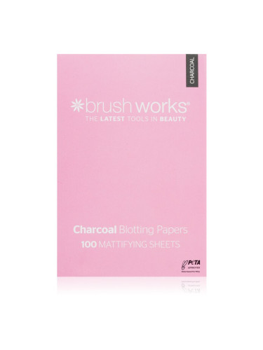 Brushworks Charcoal Blotting Papers матиращи листчета 100 бр.