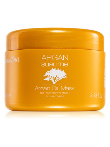 FarmaVita Argan Sublime регенерираща и хидратираща маска за коса. 250 мл.