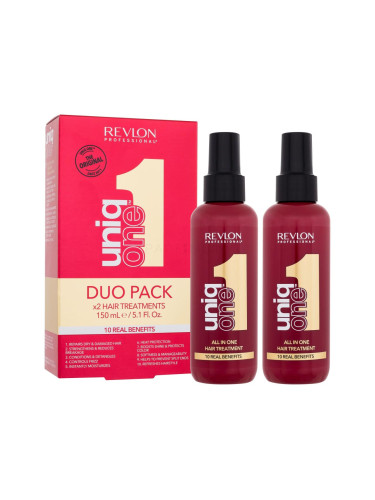 Revlon Professional Uniq One All In One Hair Treatment Duo Pack Грижа „без отмиване“ за жени Комплект