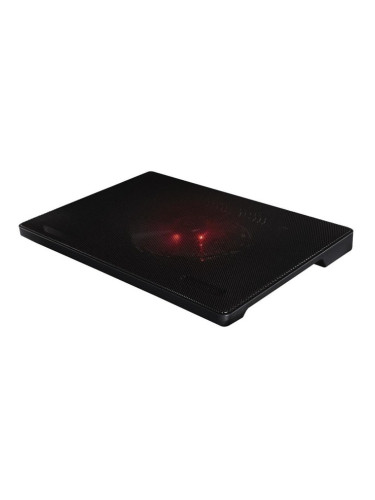 Охлаждаща поставка за лаптоп HAMA Slim (53067), за лаптоп до 15.6" (39.62 cm), 1x USB, 1x вентилатор, черна