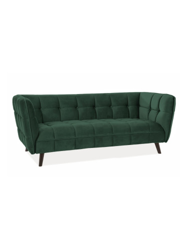 Кадифен диван - зелен Bluvel 78