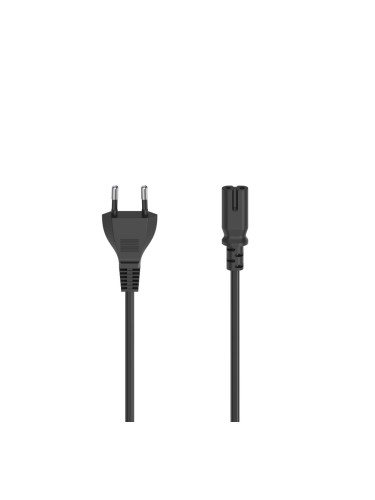 Захранващ кабел, Euro-plug, 2pin, 0.75м,блистерна опаковка