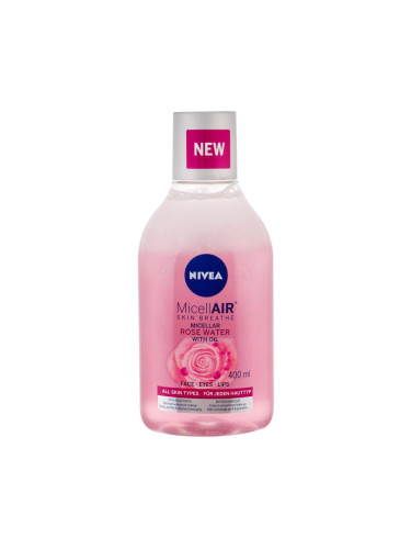 Nivea MicellAIR® Rose Water Мицеларна вода за жени 400 ml