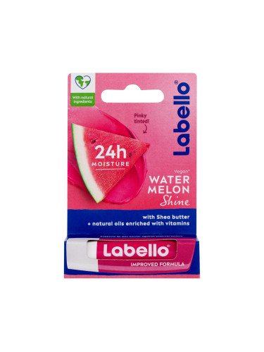 Labello Watermelon Shine 24h Moisture Lip Balm Балсам за устни за жени 4,8 гр