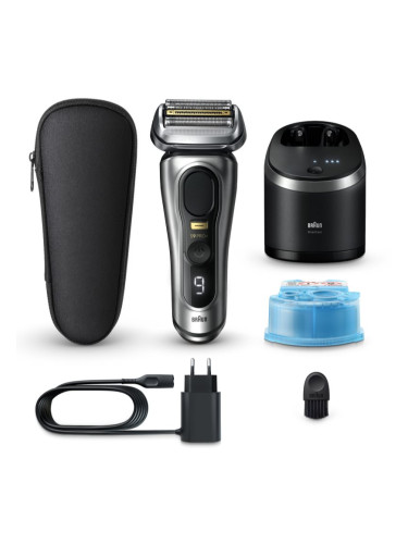 Braun Series 9 PRO+ 9567cc електрическа самобръсначка с почистваща и зарядна станция Silver 1 бр.