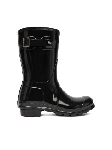 Hunter Гумени ботуши Original Gloss Short WFS1000RGL Черен