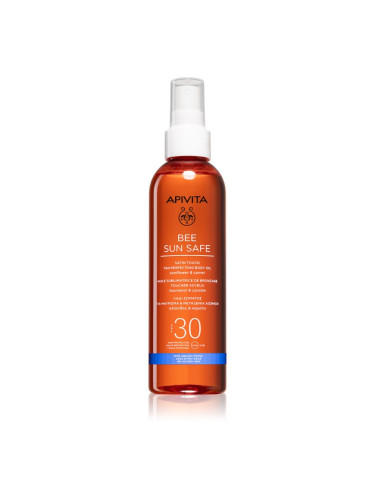 Apivita Bee Sun Safe Satin Touch Oil SPF30 олио за загар SPF 30 200 мл.
