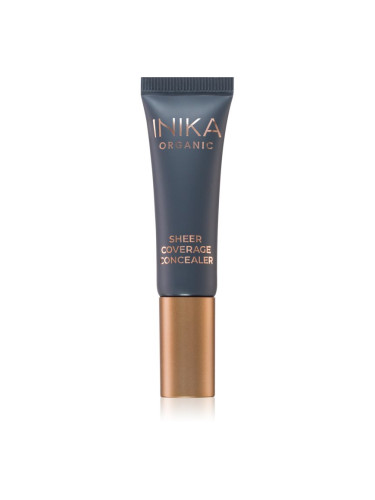INIKA Organic Sheer Coverage кремообразен покривен коректор против тъмни кръгове под очите цвят Porcelain 10 мл.