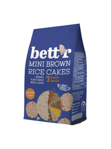 BETT'R Оризовки от Кафяв ориз със 7 супер семена 50 г