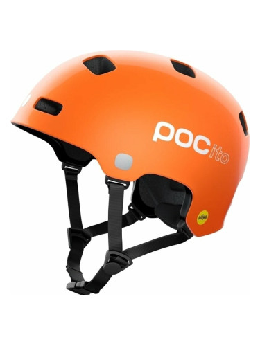 POC POCito Crane MIPS Fluorescent Orange 51-54 Детска Каска за велосипед