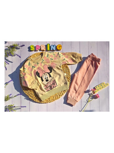 Бебешки памучен комплект Pink Girl