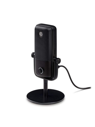 Микрофон Elgato Wave 1, предназначен за гейминг и стрийминг, 70 Hz - 20 kHz, USB, AUX, 2.5m кабел, черен