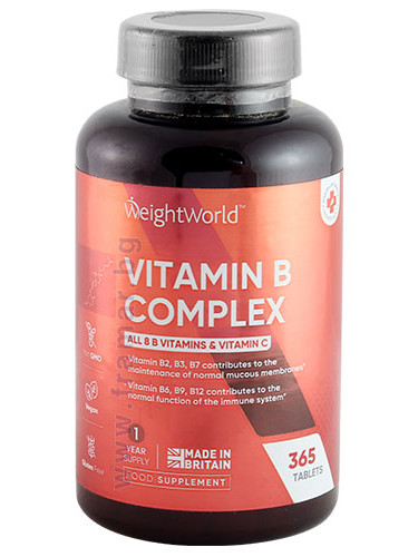 УЕЙТ УЪРЛД ВИТАМИН B-КОМПЛЕКС + ВИТАМИН C таблетки * 365