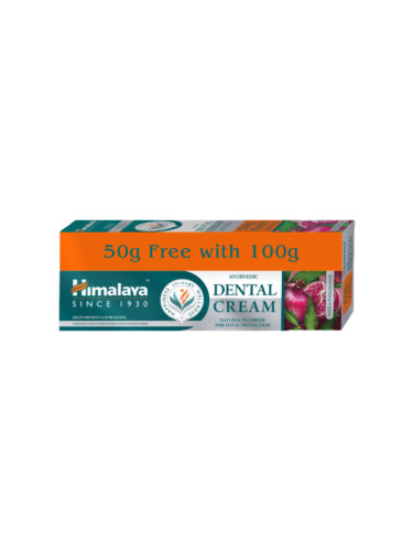 Билкова паста за зъби, Himalaya Wellness,DENTAL CREAM, 100+50 g