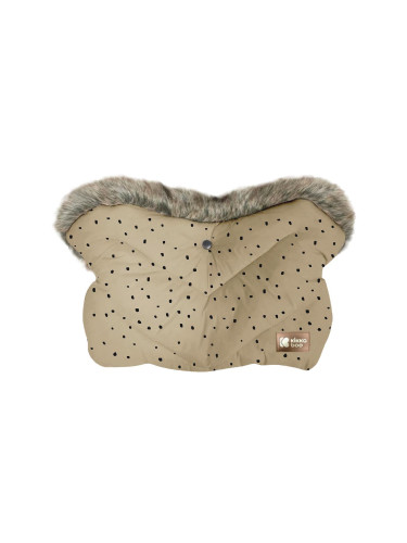Ръкавица за количка Luxury Fur Dots Beige