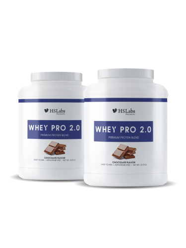 HS LABS - 2 броя протеин шоколад WHEY PRO 2.0 - 2270 g