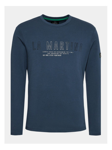 La Martina Тениска с дълъг ръкав WMR300 JS206 Тъмносин Regular Fit