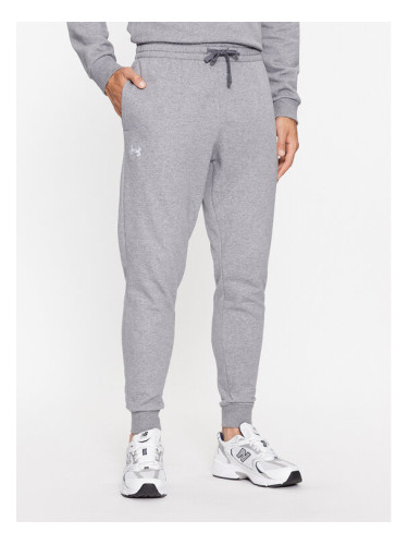 Under Armour Долнище анцуг Ua Rival Fleece Joggers 1379774 Сив Loose Fit