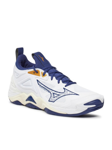 Mizuno Обувки за зала Wave Momentum 3 V1GA2312 Бял