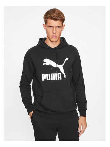 Puma Суитшърт Classics Logo 530084 Черен Regular Fit