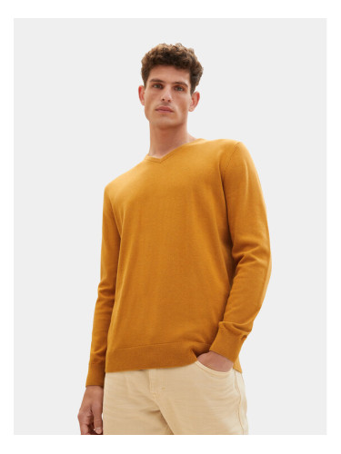 Tom Tailor Пуловер 1027665 Оранжев Regular Fit