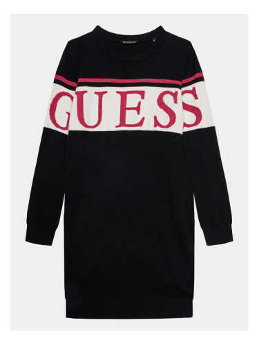 Guess Плетена рокля J3BK16 Z38B0 Черен Regular Fit