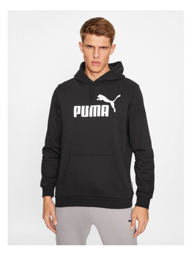 Puma Суитшърт Ess Big Logo 586686 Черен Regular Fit