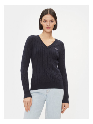 Gant Пуловер 4800101 Тъмносин Slim Fit