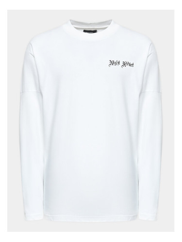 Night Addict Тениска с дълъг ръкав MLT-NA575BARKERB Бял Regular Fit