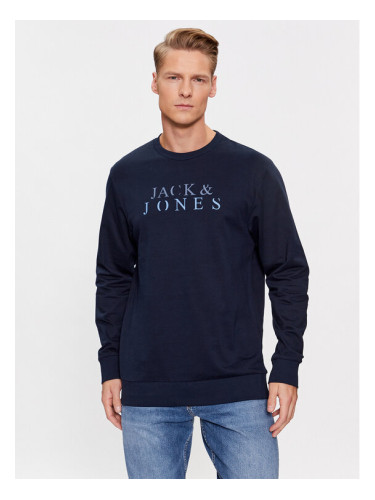 Jack&Jones Суитшърт 12244404 Тъмносин Standard Fit