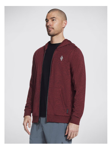 Skechers Преходно яке Knits Ultra Go Full Zip Hoodie JA26 Червен Regular Fit