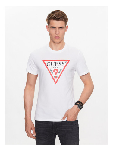 Guess Тишърт M2YI71 I3Z14 Бял Slim Fit