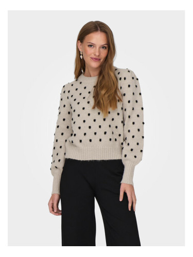 JDY Пуловер 15304813 Екрю Regular Fit