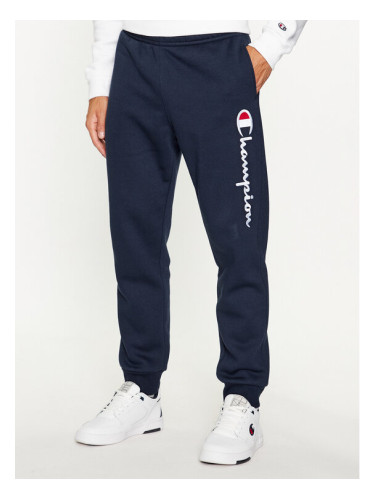 Champion Долнище анцуг Rib Cuff Pants 219418 Тъмносин Comfort Fit