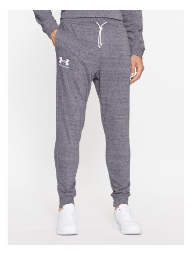 Under Armour Долнище анцуг Ua Rival Terry Jogger 1380843 Сив Fitted Fit