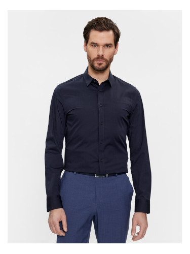 Calvin Klein Риза K10K110856 Тъмносин Slim Fit