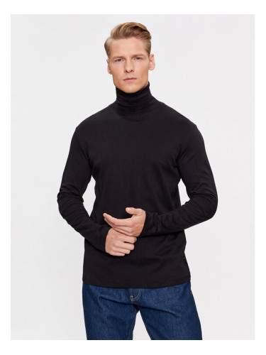 Jack&Jones Поло 12243471 Черен Standard Fit