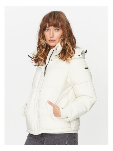 Pepe Jeans Зимно яке Morgan PL402273 Бял Regular Fit