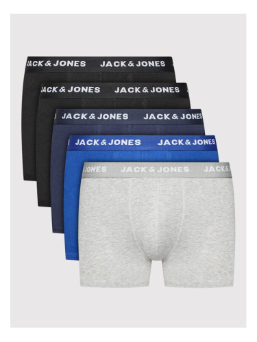 Jack&Jones Комплект 5 чифта боксери Basic 12173776 Цветен