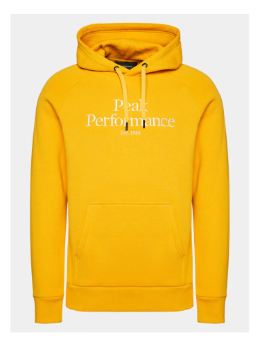 Peak Performance Суитшърт Original G77756420 Жълт Regular Fit