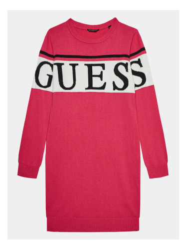 Guess Плетена рокля J3BK16 Z38B0 Розов Regular Fit