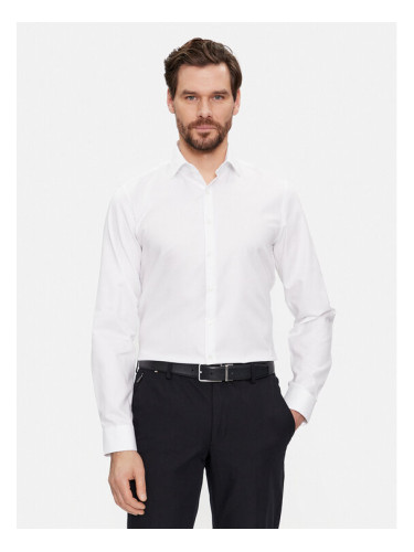 Calvin Klein Риза K10K108426 Бял Slim Fit